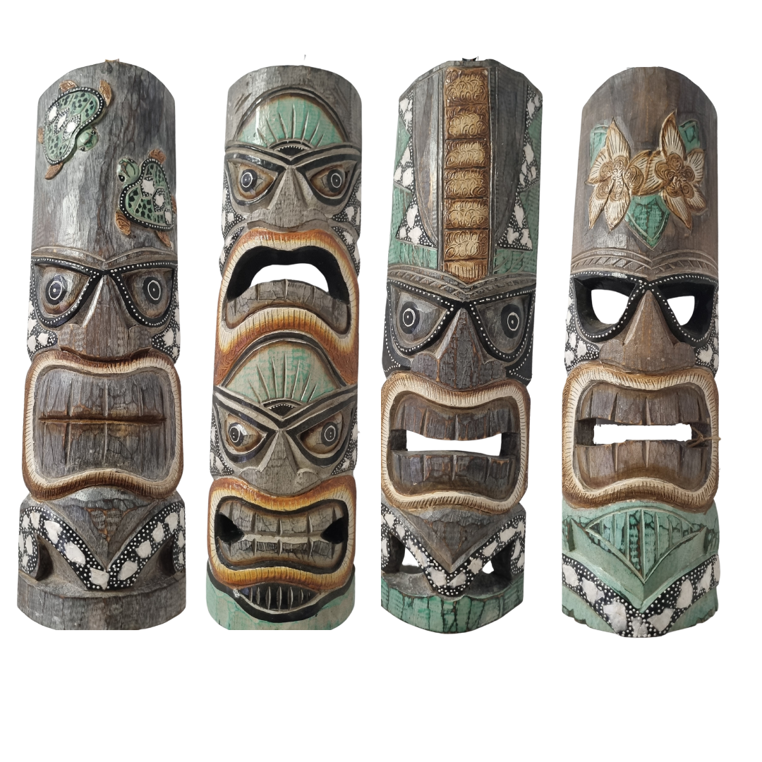 Tiki Mask Tribal Wall Art 