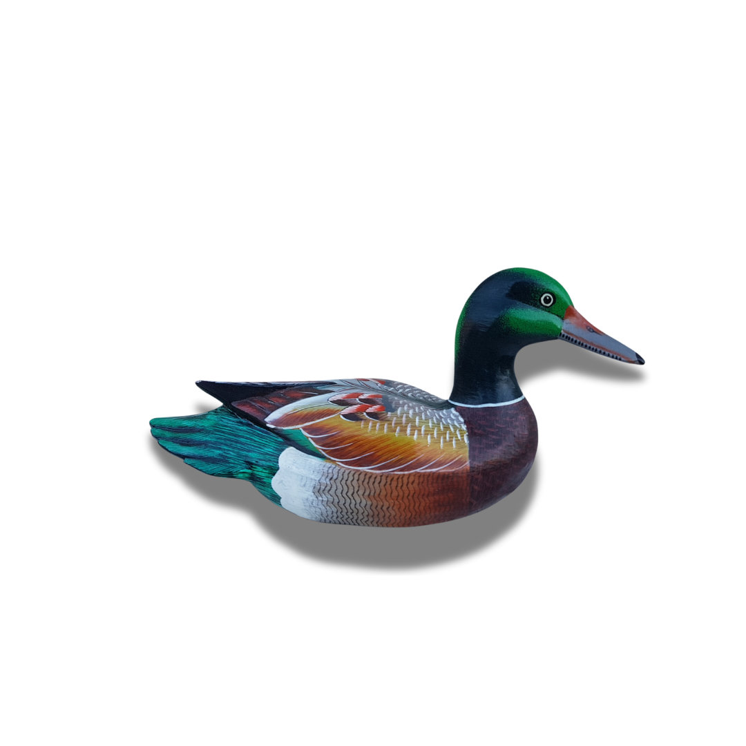 Wild Duck Wooden Carving