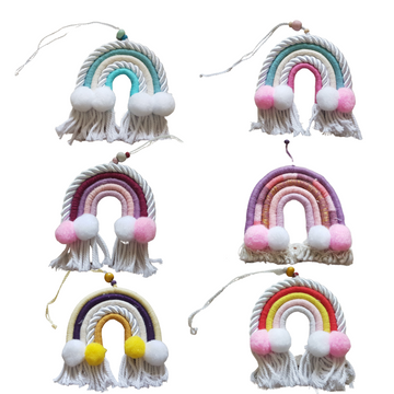 Rainbow Macrame Wall Decor