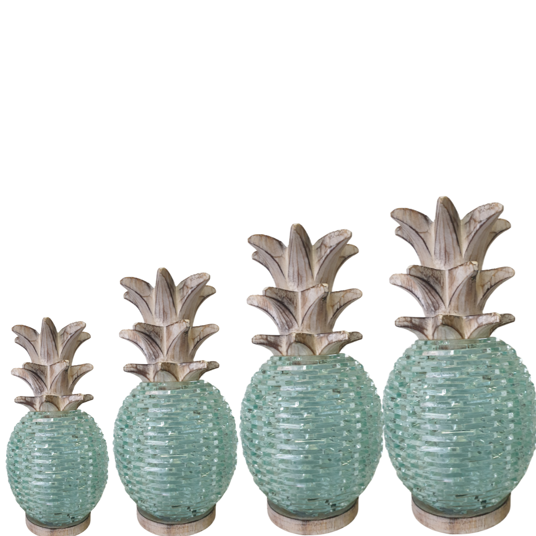 Glass Pineapple Boho Décor