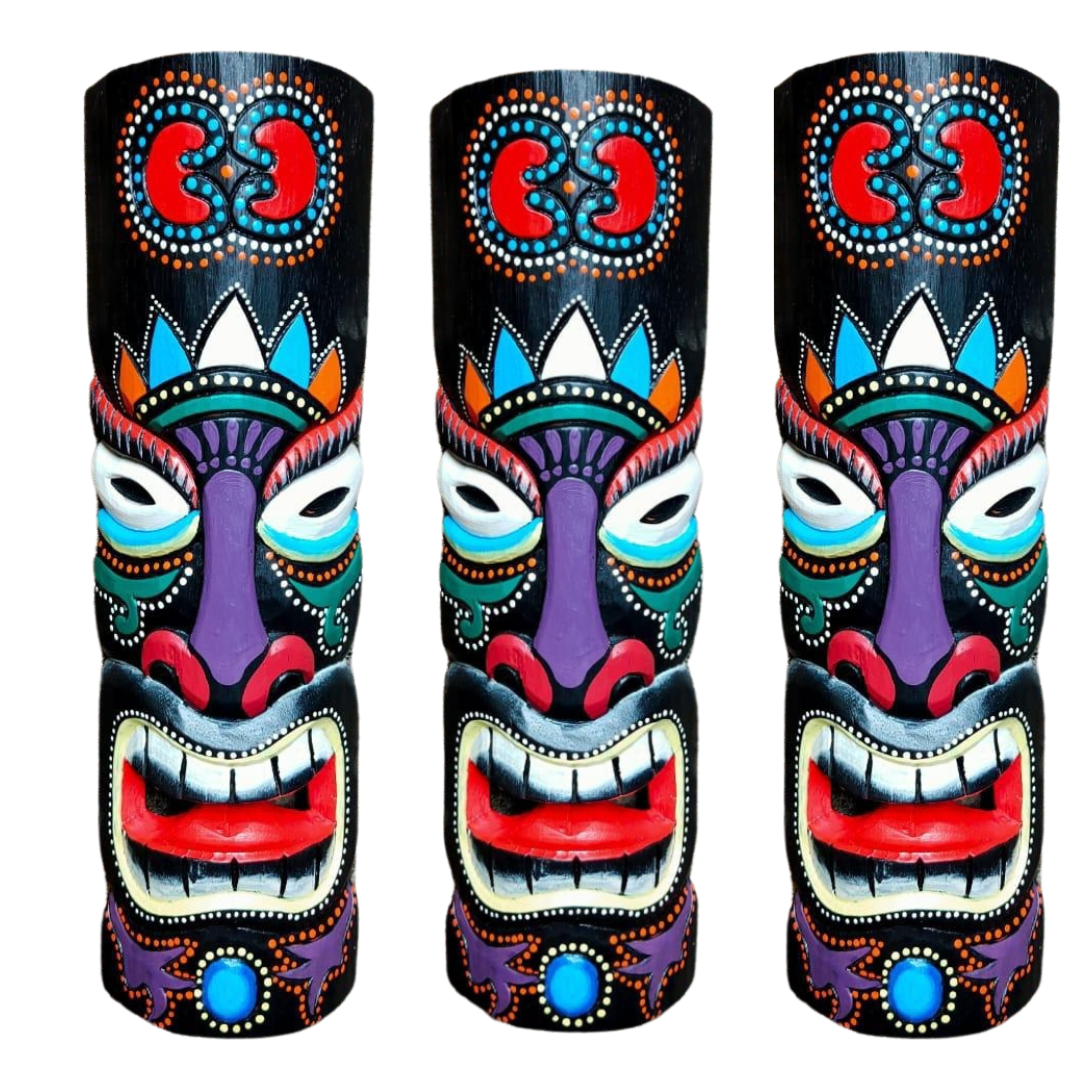 Tiki Mask Tribal Wall Art 