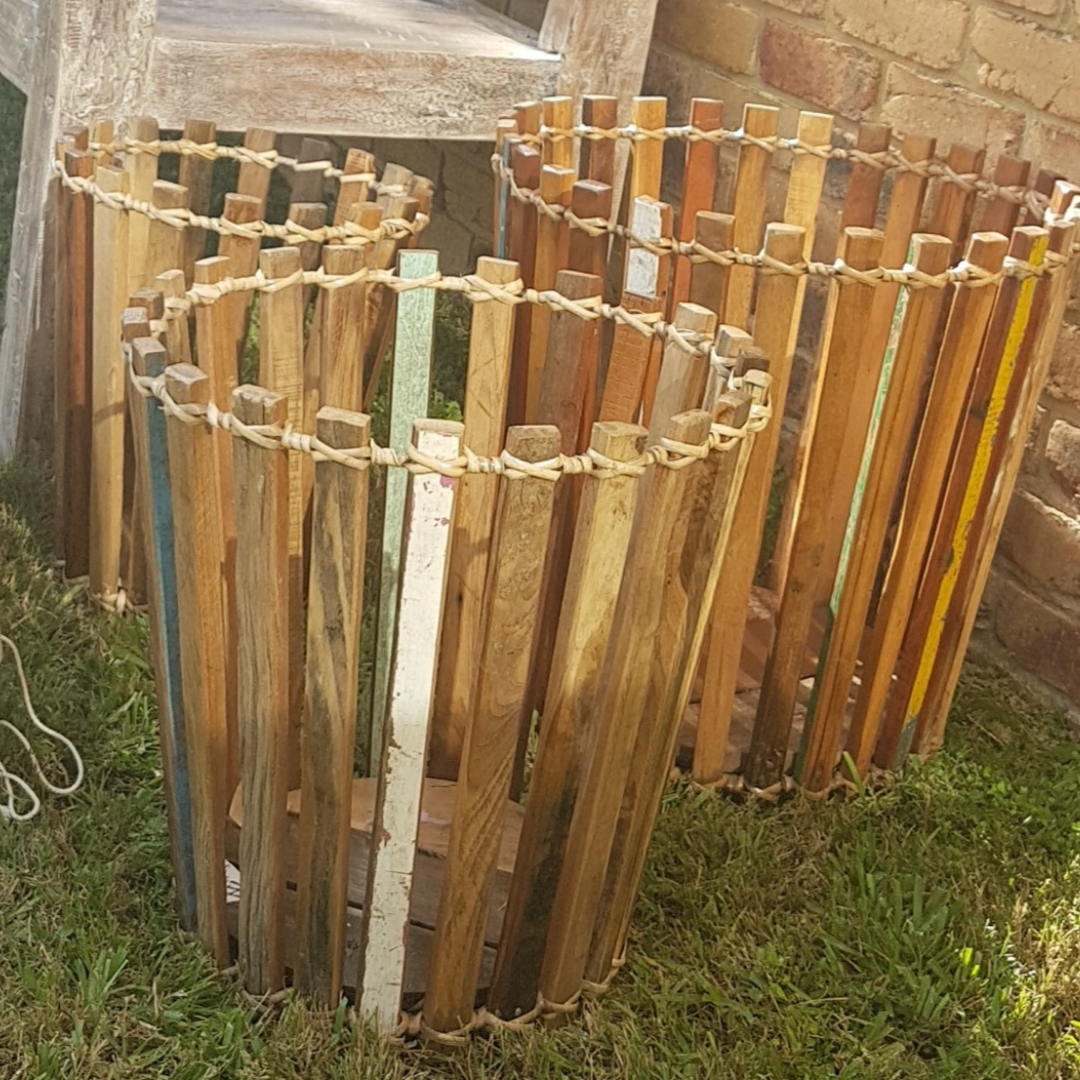 Rustic Boat Wood Baskets 