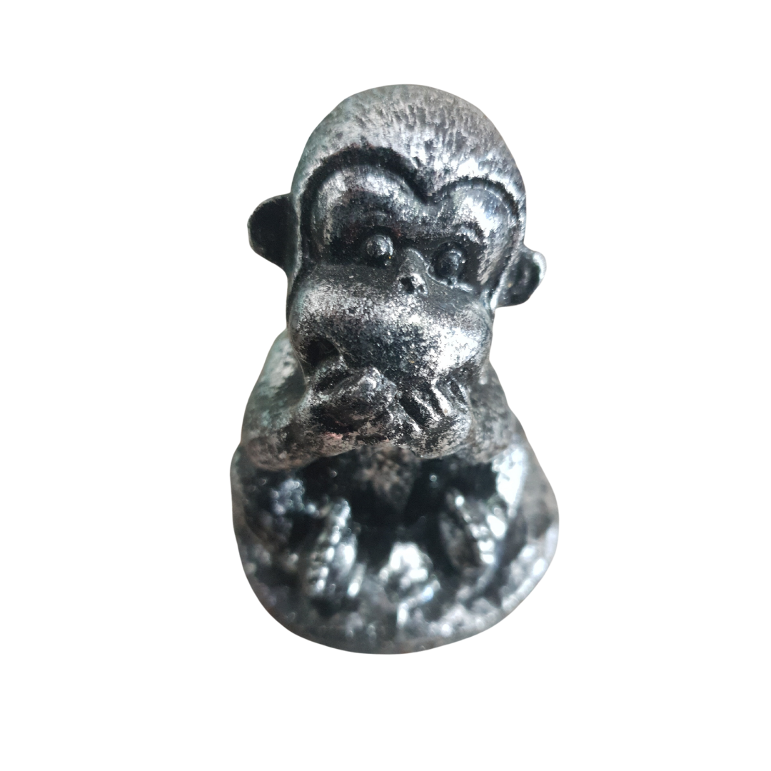 Three Wise Monkeys Resin Figurines SILVER