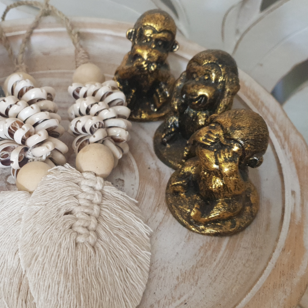 Three Wise Monkeys Resin Figurines