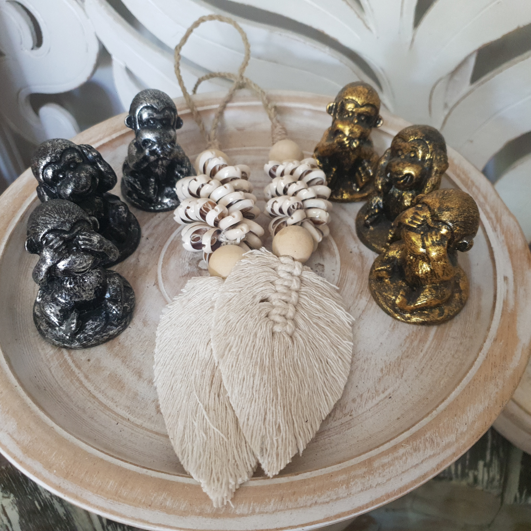 Three Wise Monkeys Resin Figurines