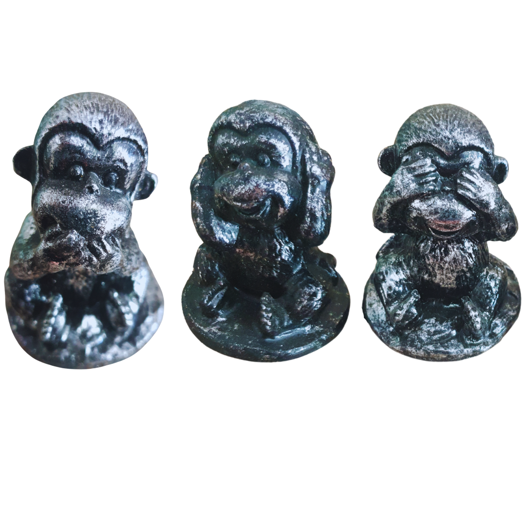 Three Wise Monkeys Resin Figurines