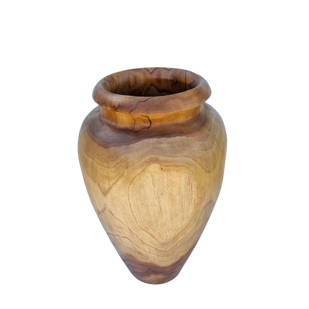 Stylish Pot - Vase Wooden Carved Design