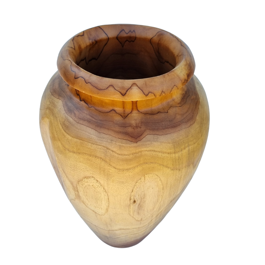 Stylish Pot - Vase Wooden Carved Design