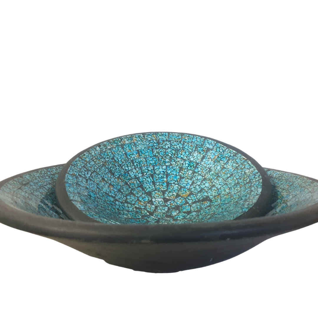 Mosaic Tile Bowl Turquoise