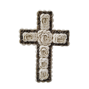 Boho Wall Art Shell Cross