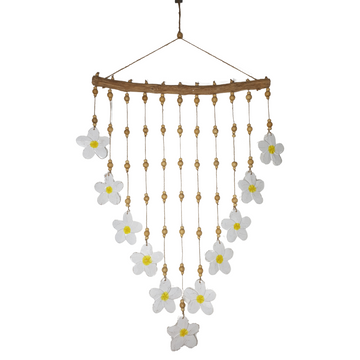 Frangipani Flowers Wooden Hanging