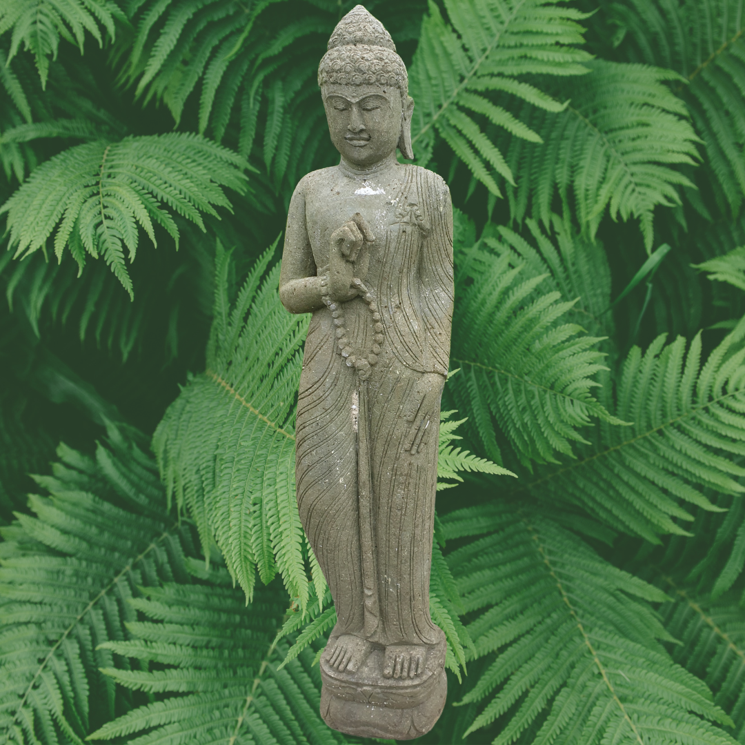 Solid Stone Buddha Statue