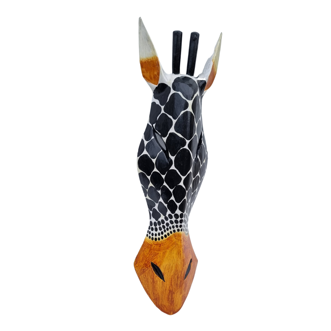 Animal Mask Giraffe Wooden Wall Art