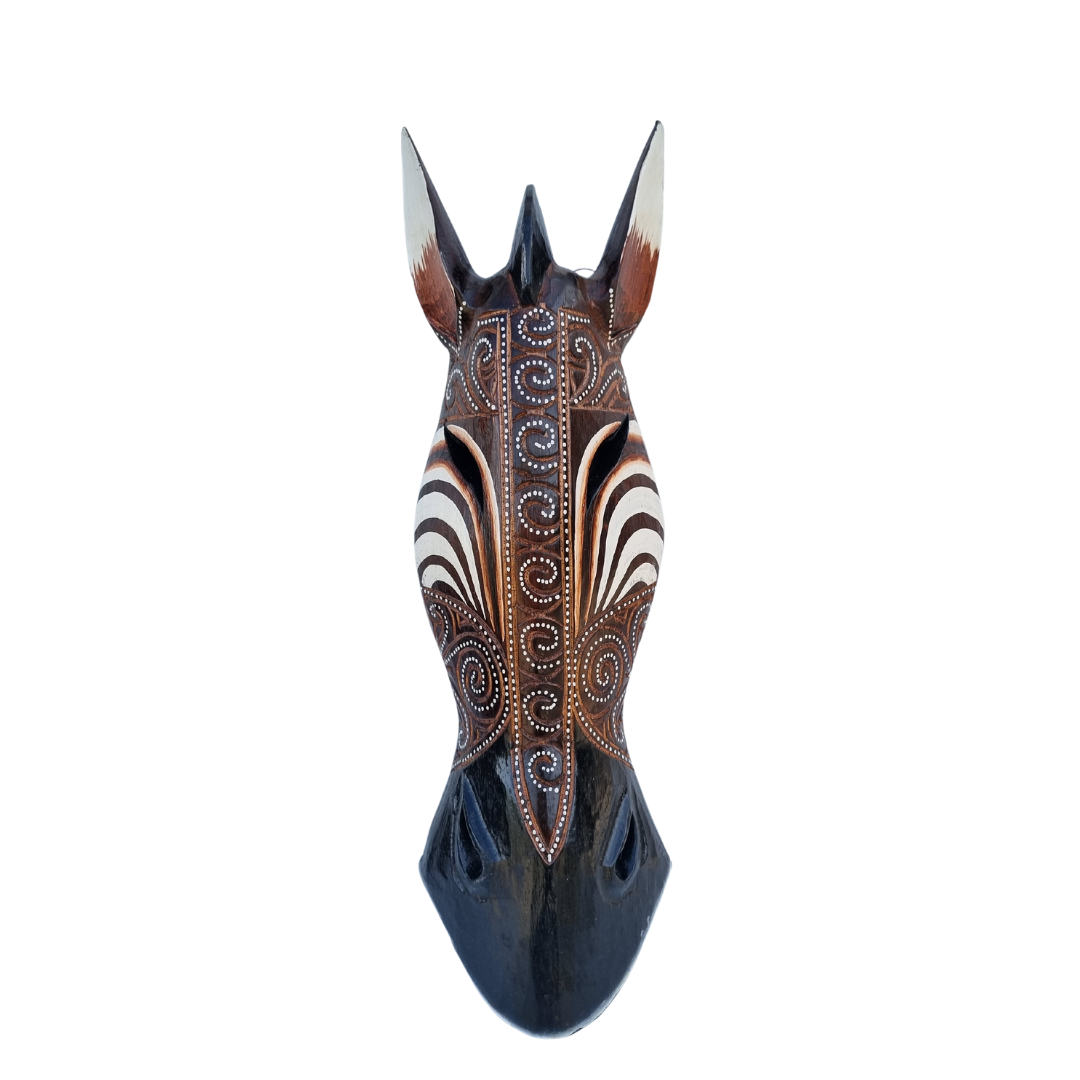 Zebra Style Wall Mask African Style