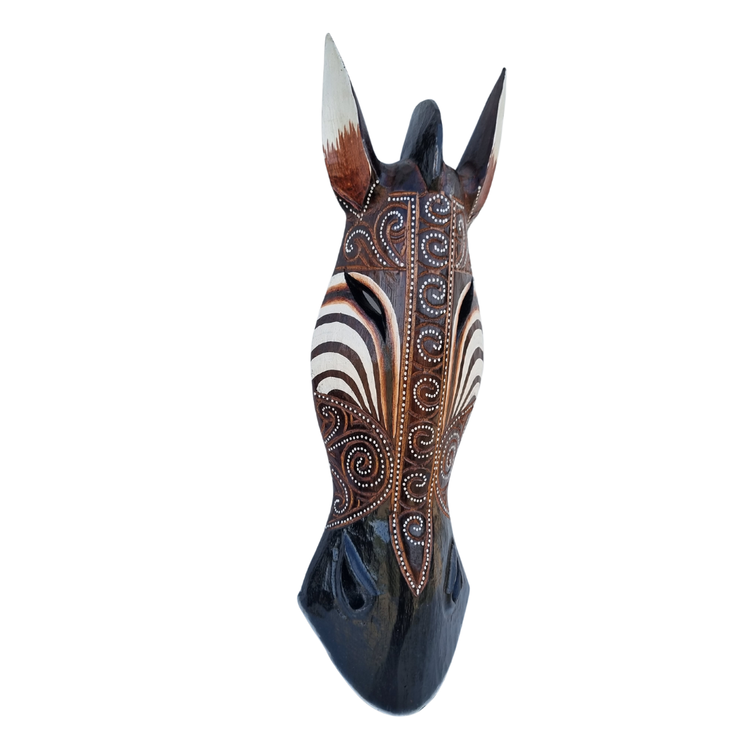 Zebra Style Wall Mask African Style