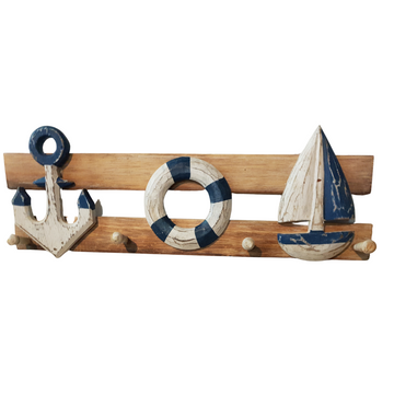 Nautical Sail Ship Anchor & Buoy Hanger: A Coastal 