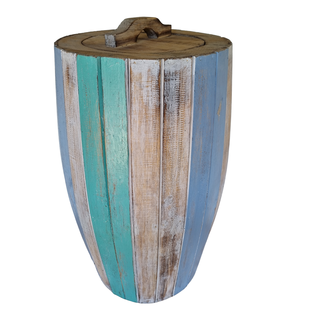 Barrel Style Wooden Decor