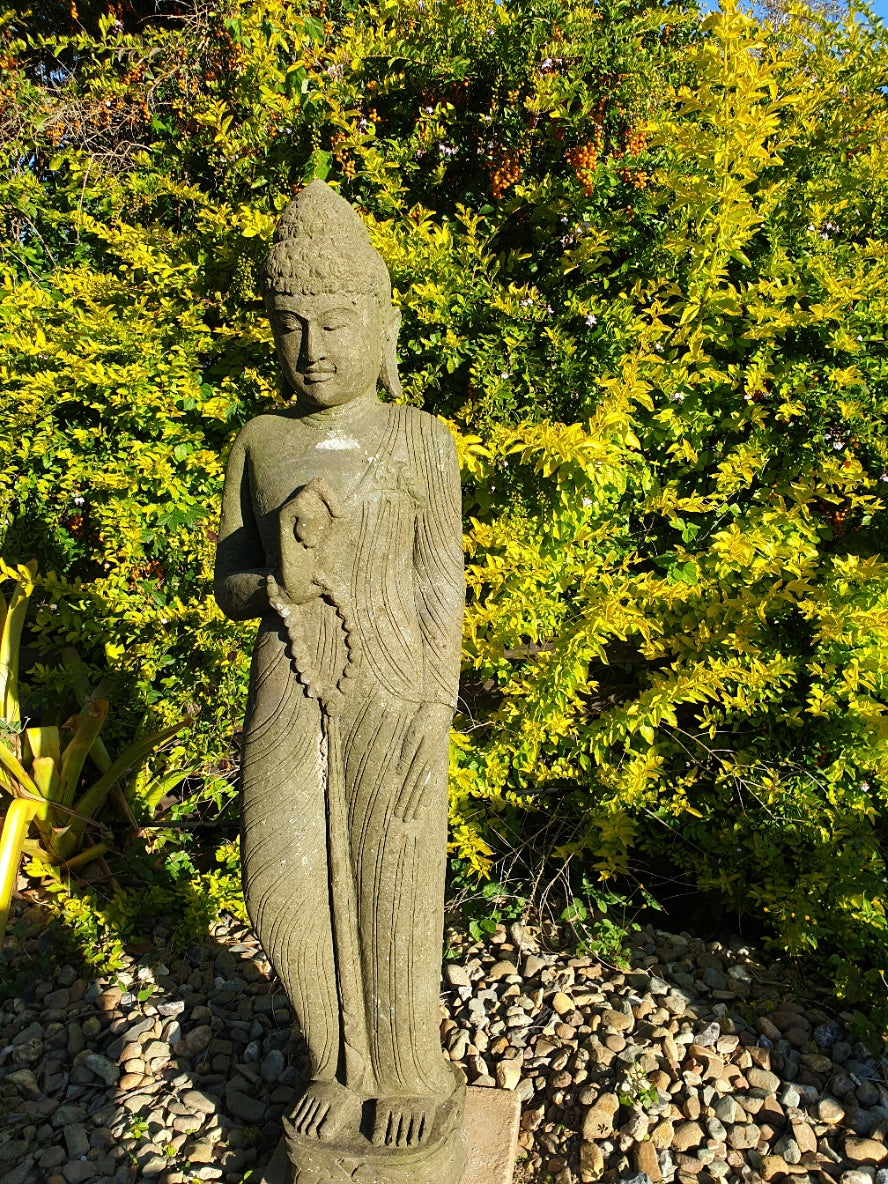 Solid Stone Buddha Statue