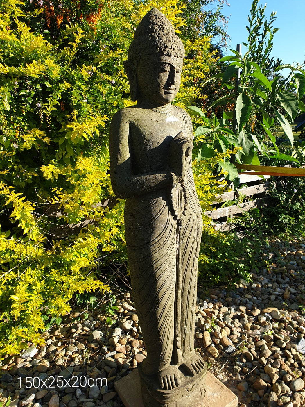 Solid Stone Buddha Statue