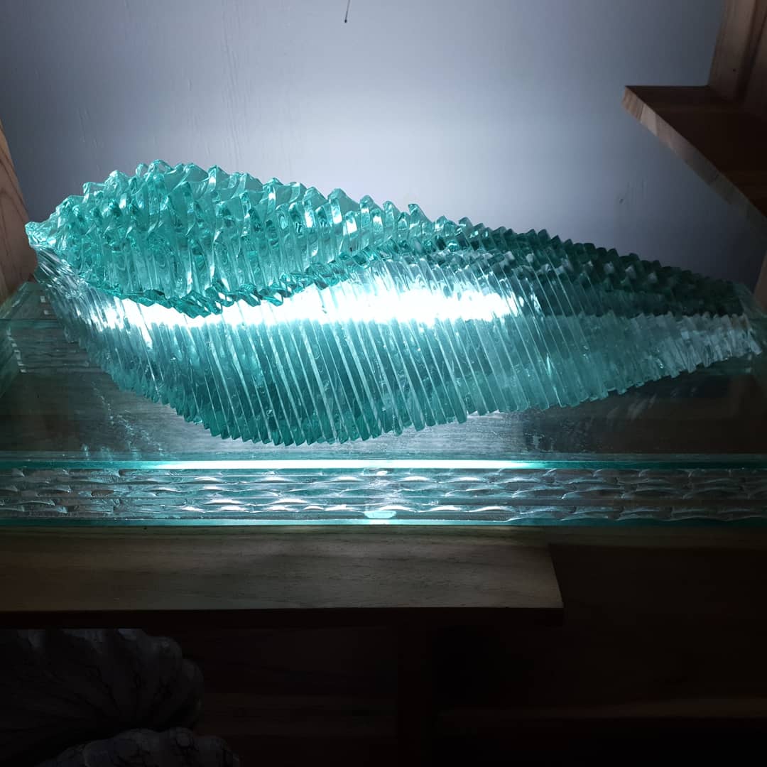 Wave Lamp Glass Lamp Décor