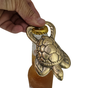 Brass Bottle Opener Turtle Design