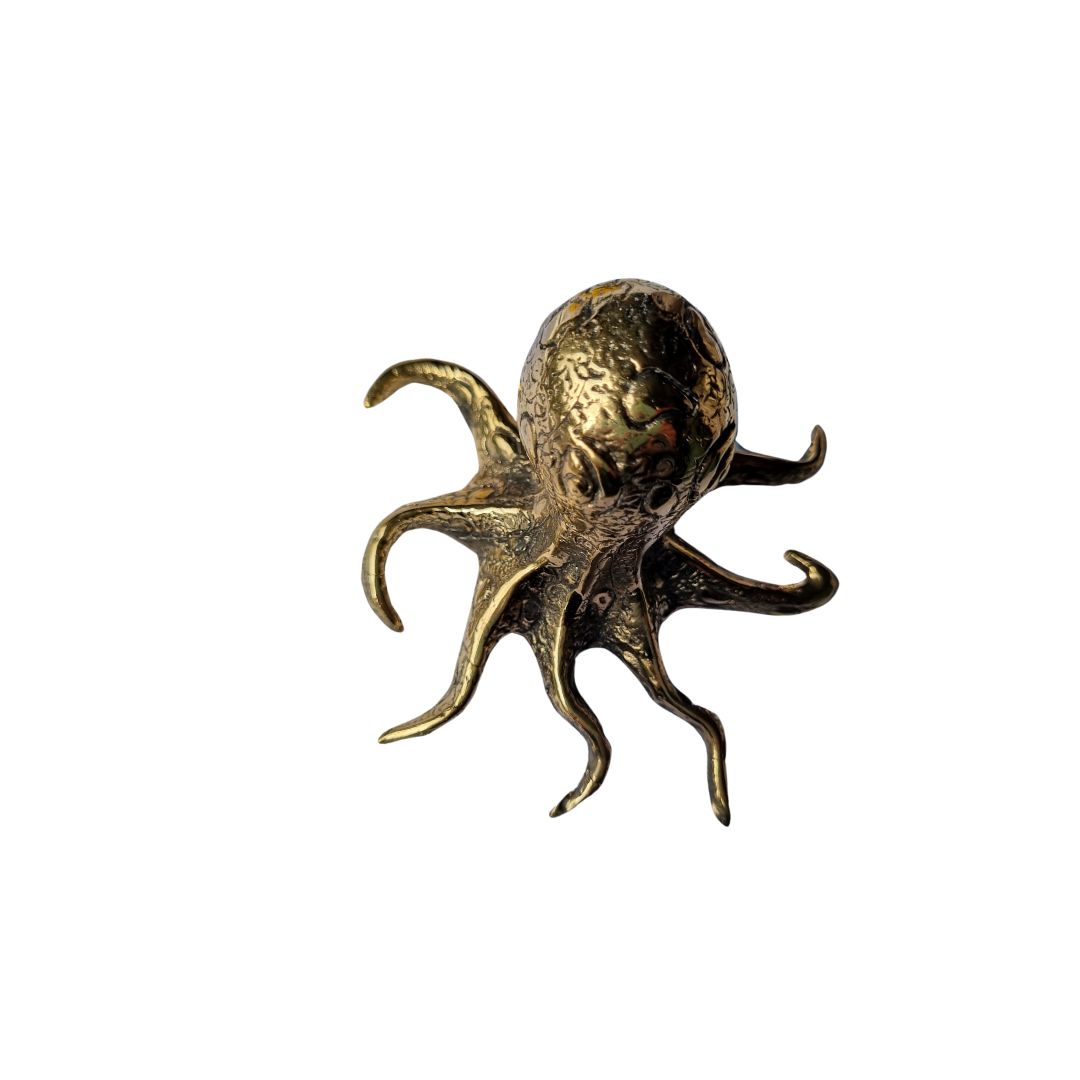 Nautical Brass Octopus Figurine