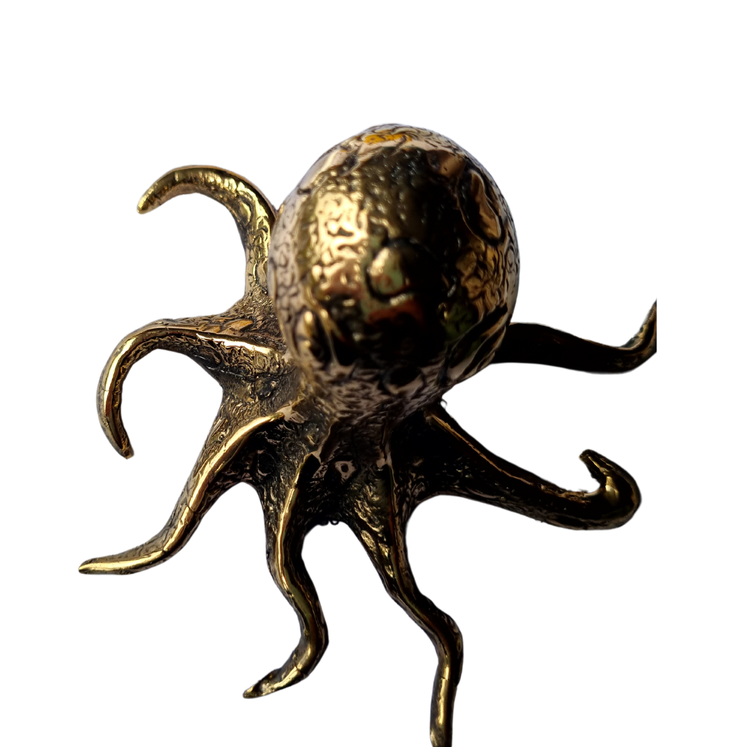 Nautical Brass Octopus Figurine