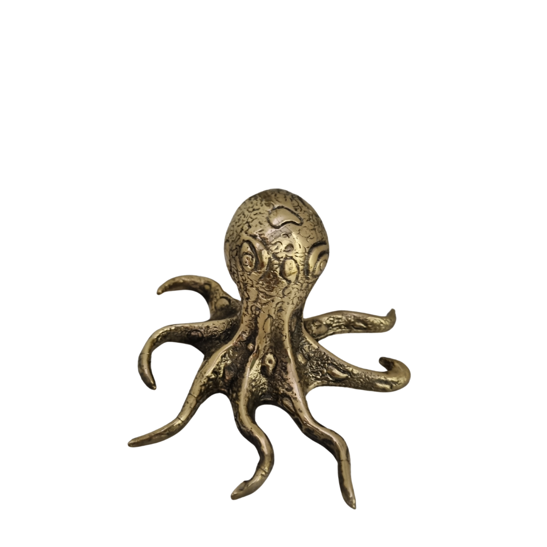 Nautical Brass Octopus Figurine