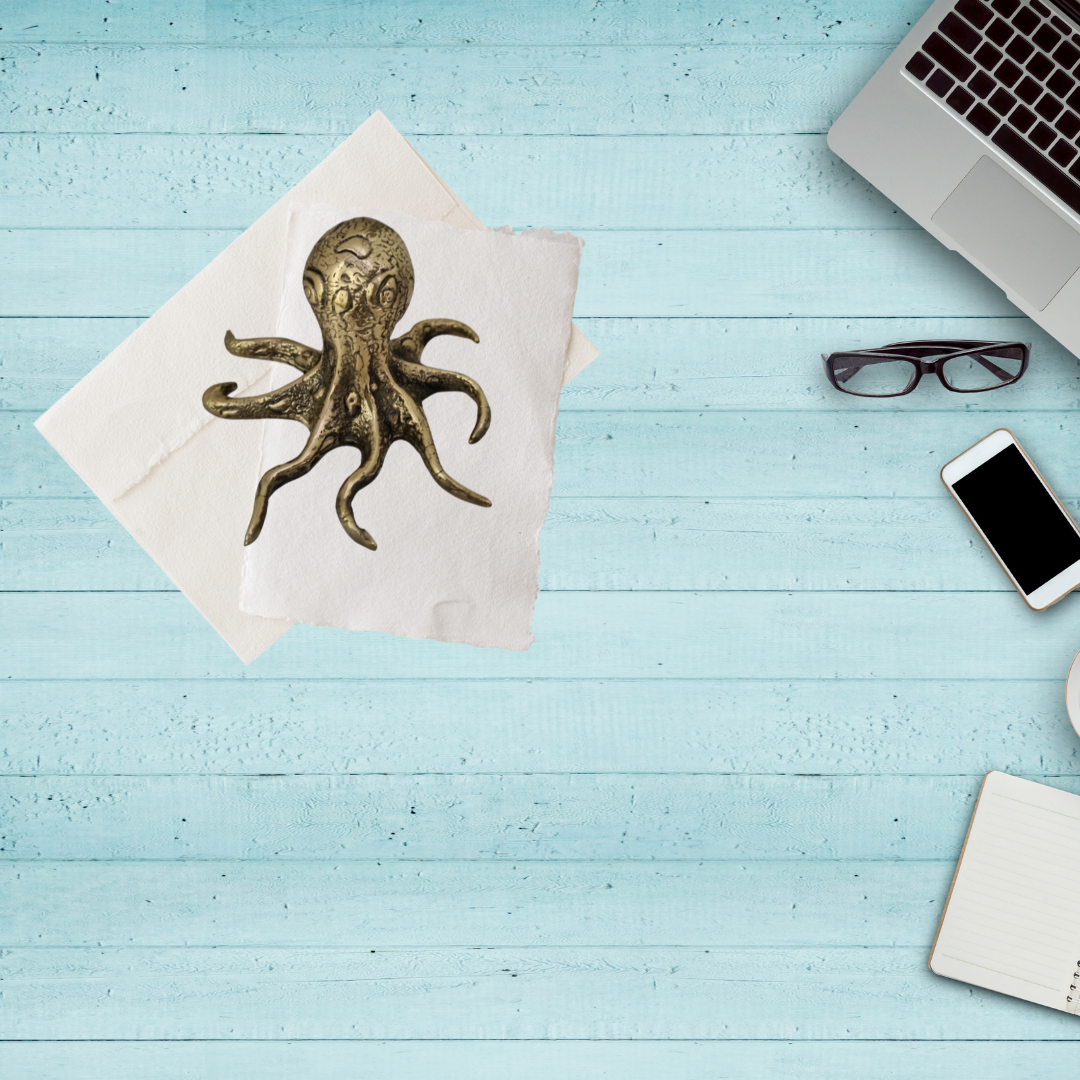 Nautical Brass Octopus Figurine