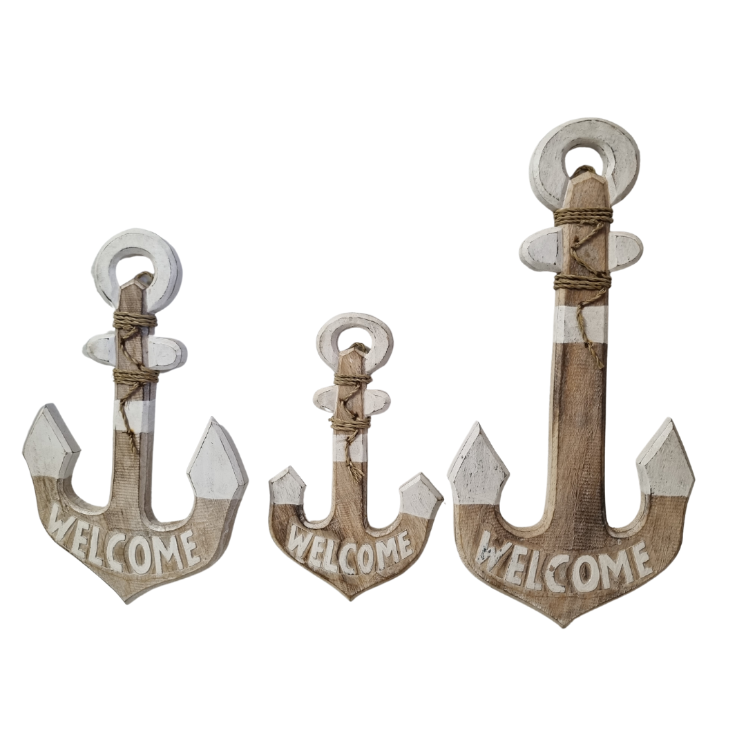 set of 3 welcome anchors