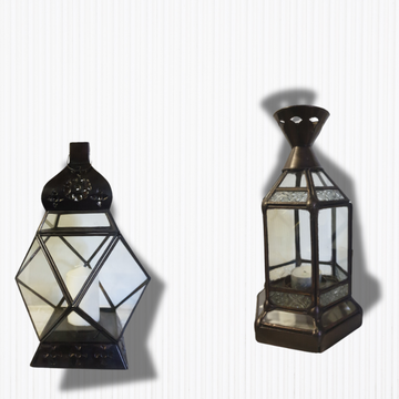 Rustic Metal Lantern Decor