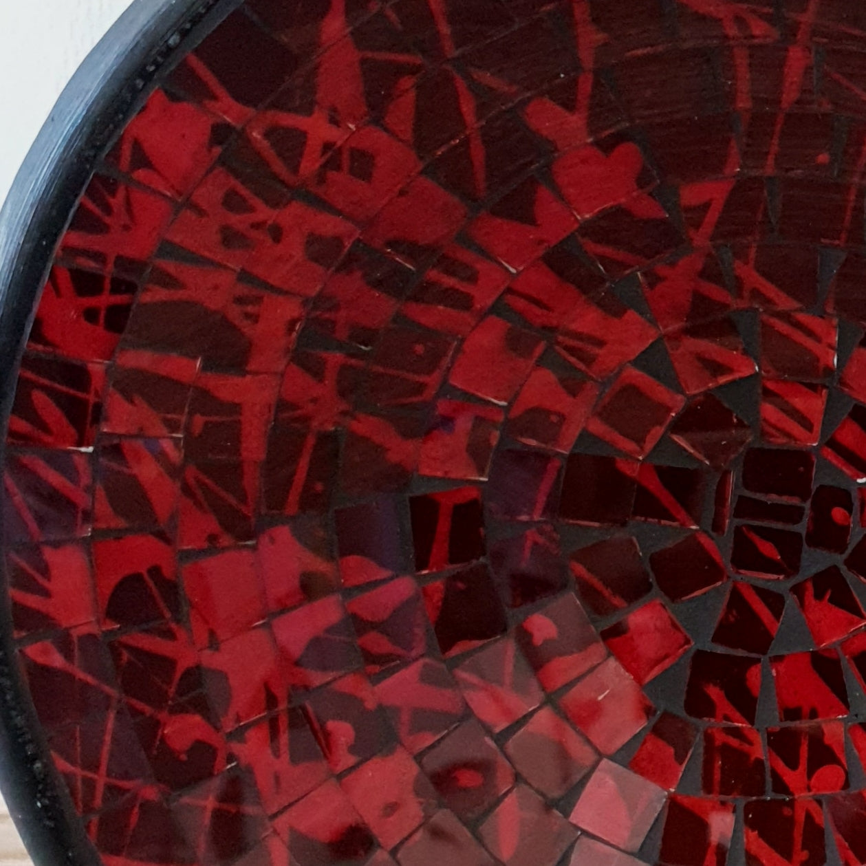 Crimson Blaze Mosaic Bowl 