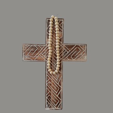 Rustic Boho Wooden Cross