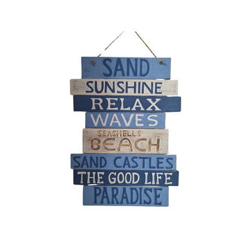 Coastal Beach House Wall Sign