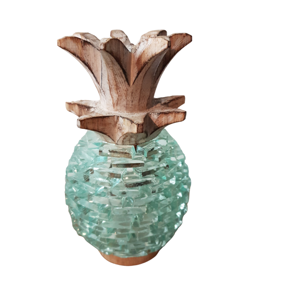 Glass Pineapple Boho Décor