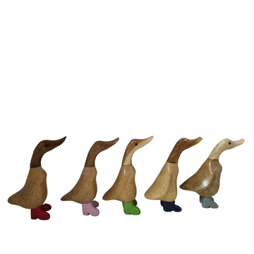 Charming Pastel Booted Bamboo Ducks