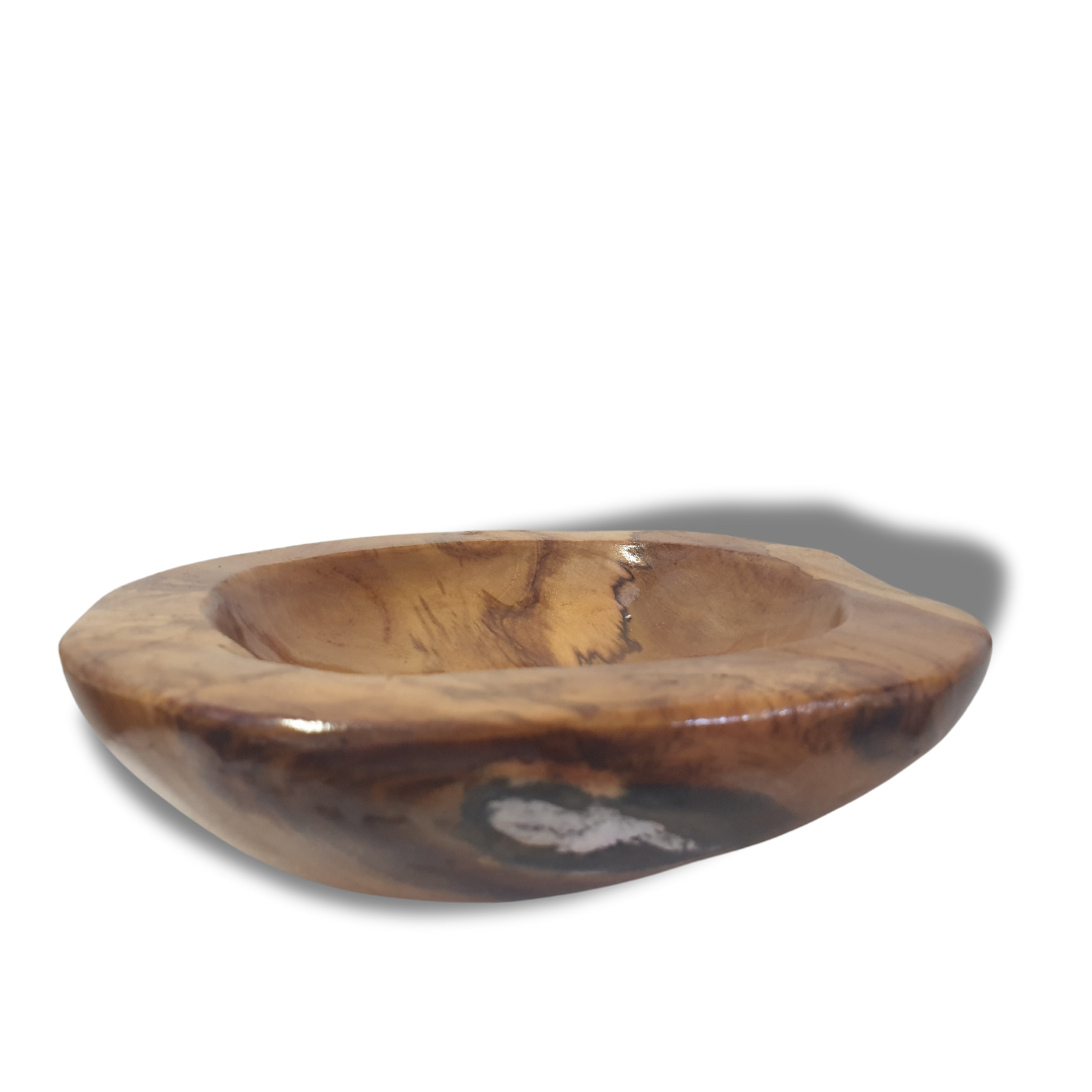 Rustic Solid Wooden Bowls 20cm