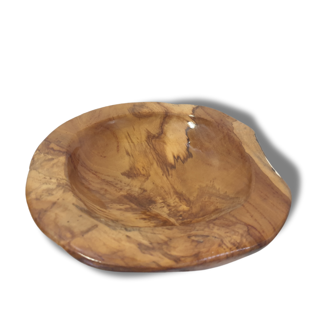 Rustic Solid Wooden Bowls 30cm