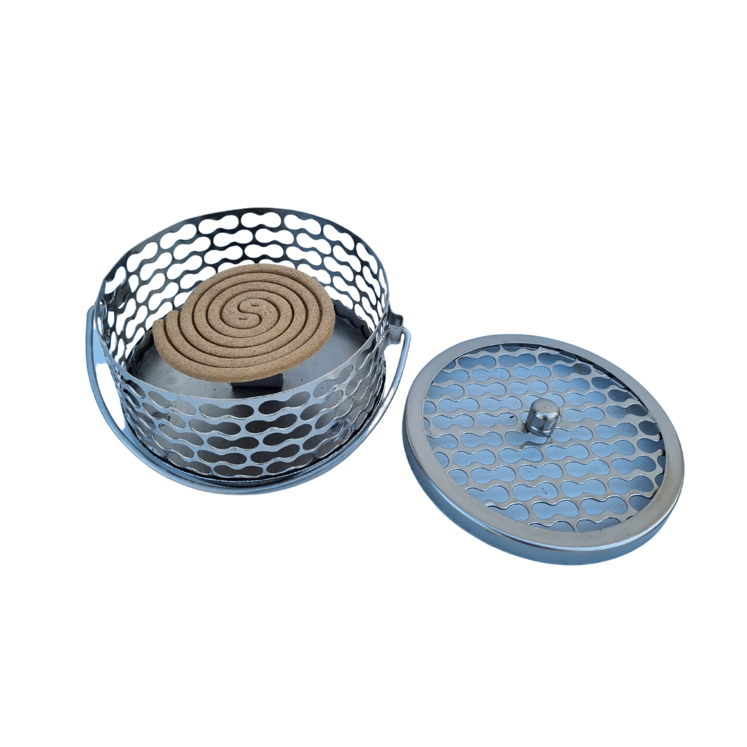 Classy Metal Mosquito Coil Holders open