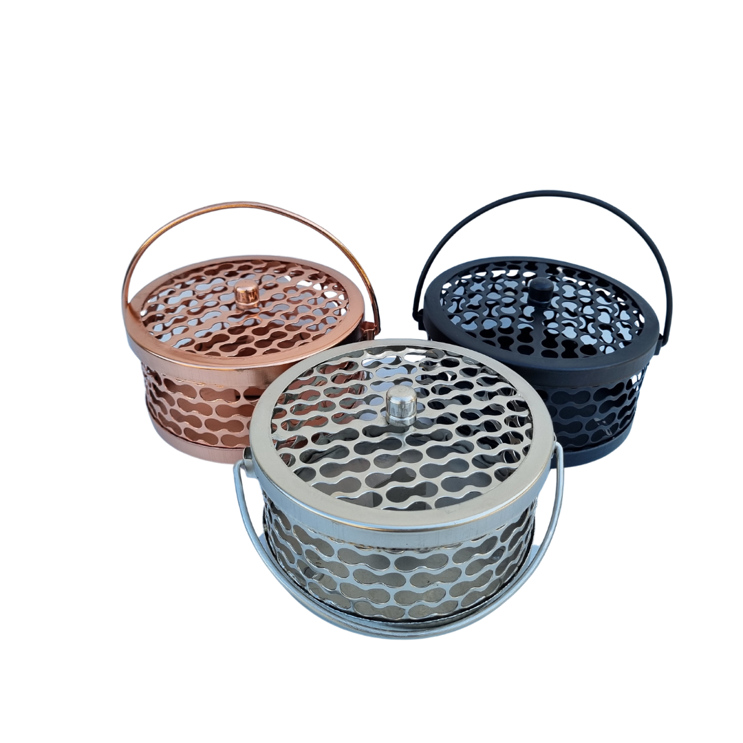 Classy Metal Mosquito Coil Holders Round