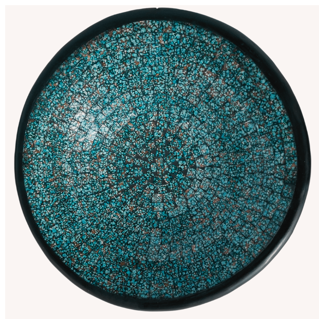 Mosaic Tile Bowl Turquoise