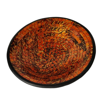 Tangerine Mosaic Decorative Bowls