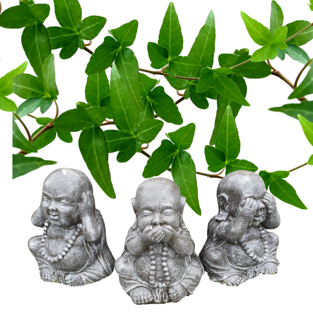 Three Wise Buddha Garden Statues