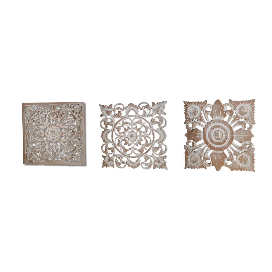 Square Floral Wall Artwork