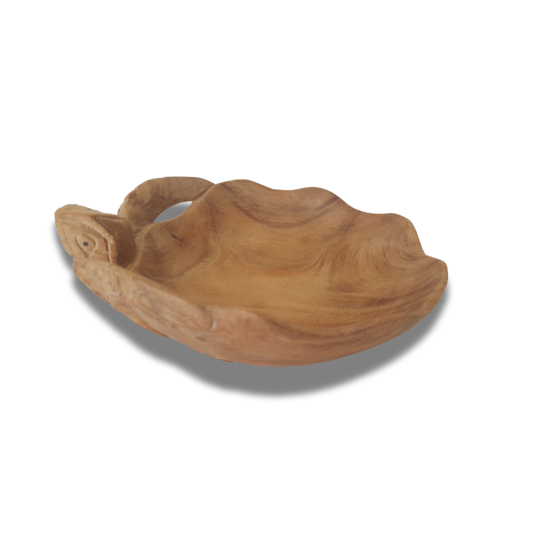 Turtle Carved Wooden Bowl Small