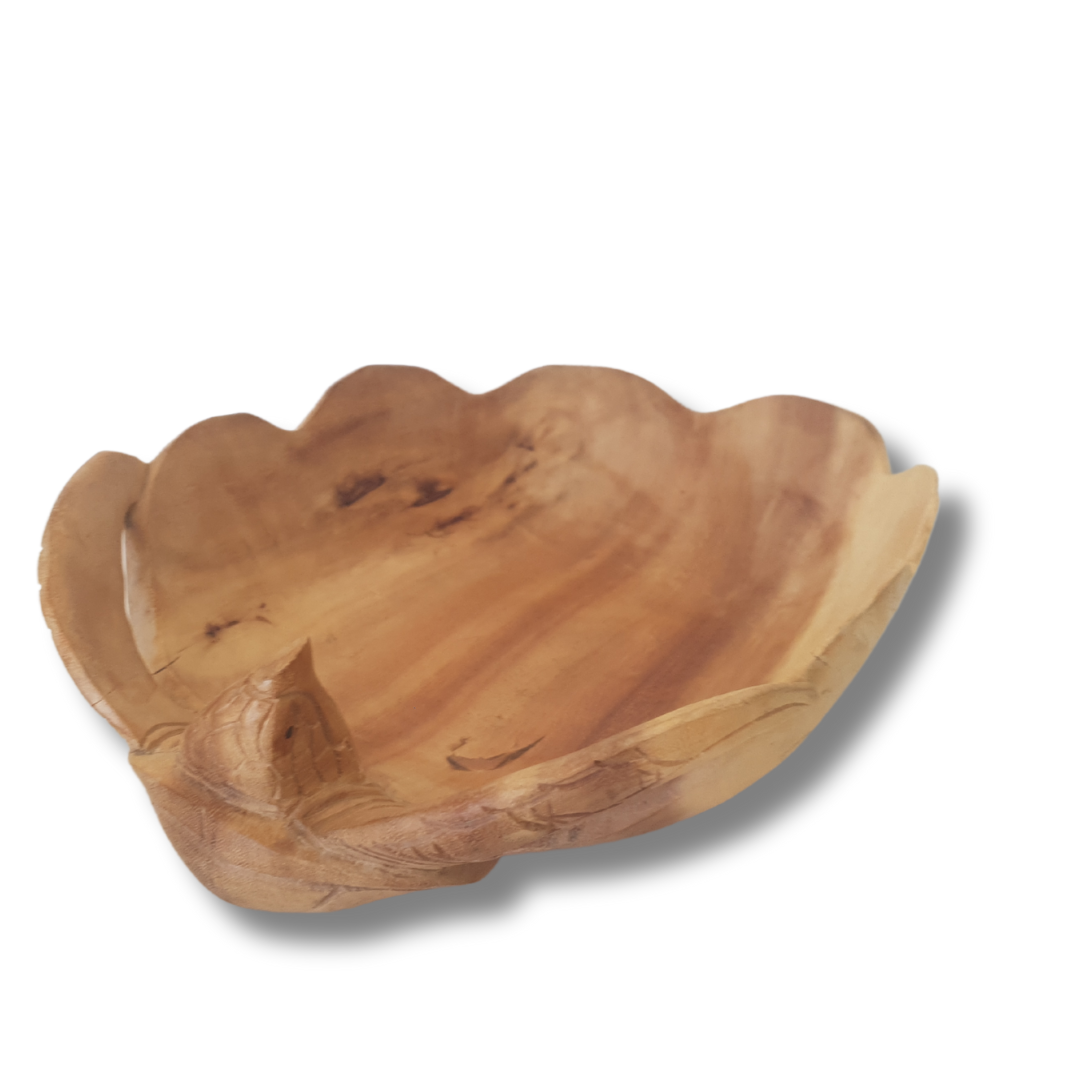 Turtle Carved Wooden Bowl