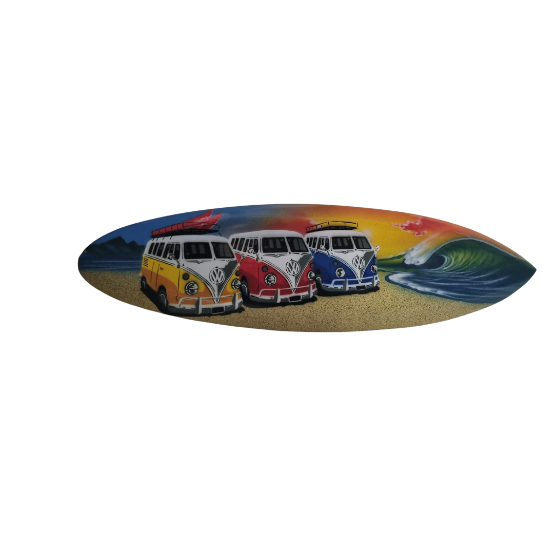 Surfboard Wall Art VW Kombi Style