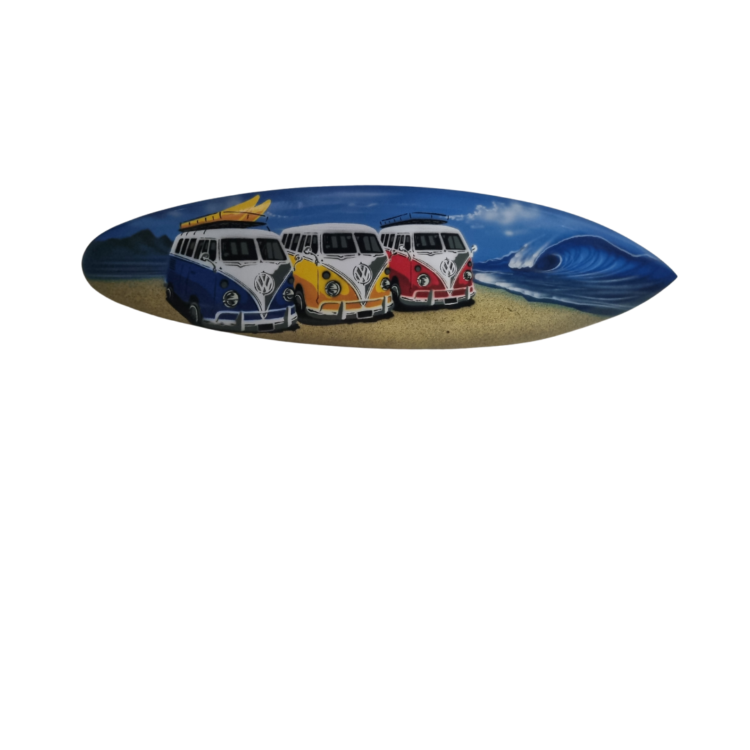 Surfboard Wall Art VW Kombi Style