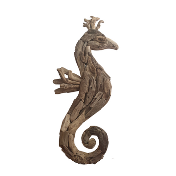 Rustic Driftwood Seahorse Hanging