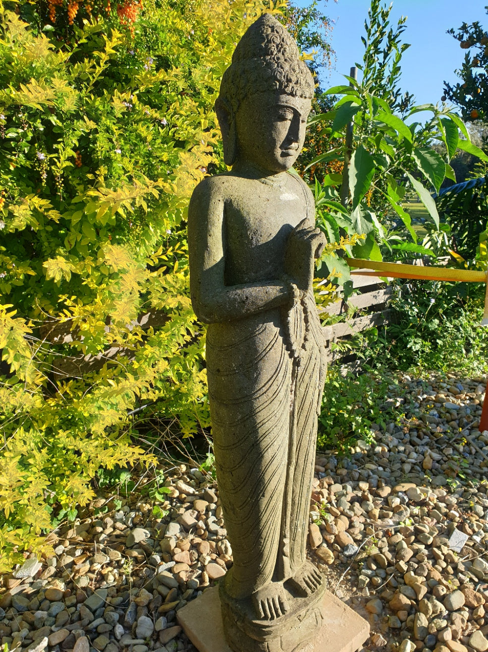 Solid Stone Buddha Statue